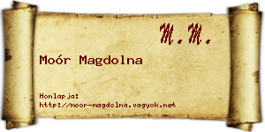 Moór Magdolna névjegykártya