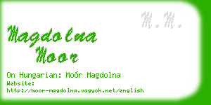 magdolna moor business card